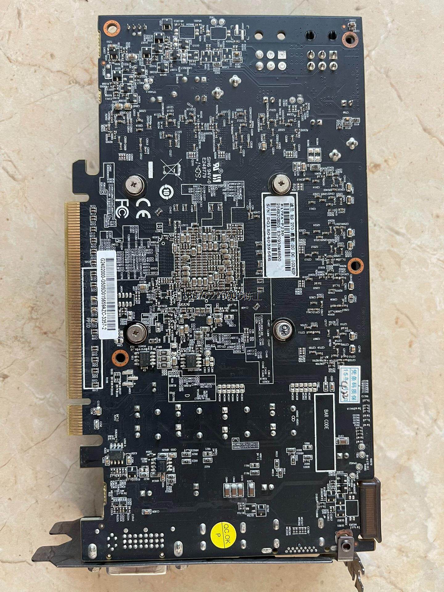 迪兰r9 270 酷能2g dc 1024sp显卡,实物拍摄