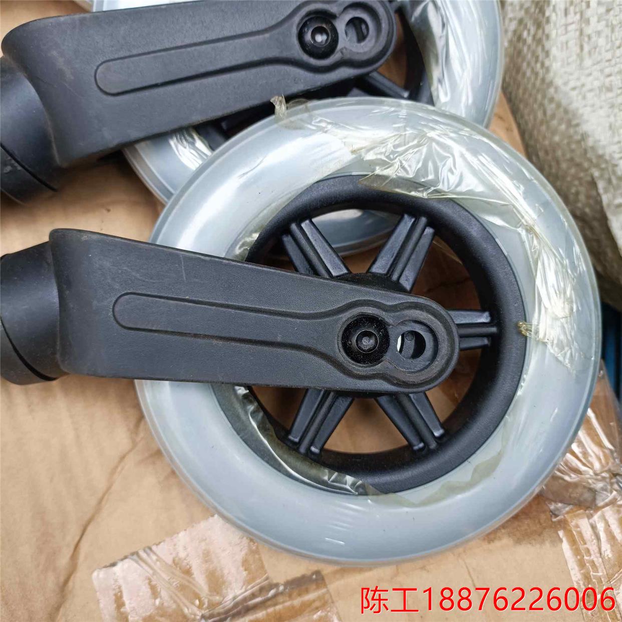 电动轮椅前轮轮椅配件可用于互邦轮椅前轮6英寸前叉8寸万向轮总