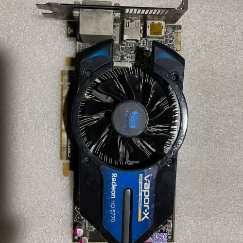议价蓝宝石HD5770 1G正常使用、需6P外接供电 、鲁大师跑