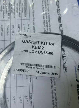 议价斯派莎克配件GASKET KITfor for KEM2 a