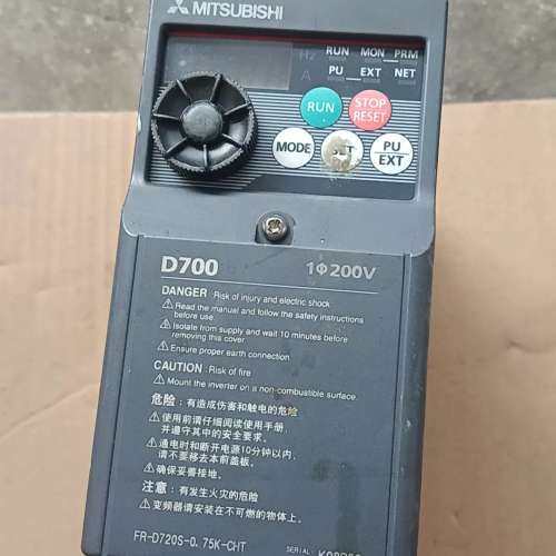 议价三菱变频器FR-D720S-0.75K-CHT，750W功率