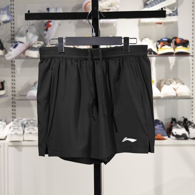 李宁运动短裤2025夏季专业跑步系列男子反光速干凉爽短裤AKSV097