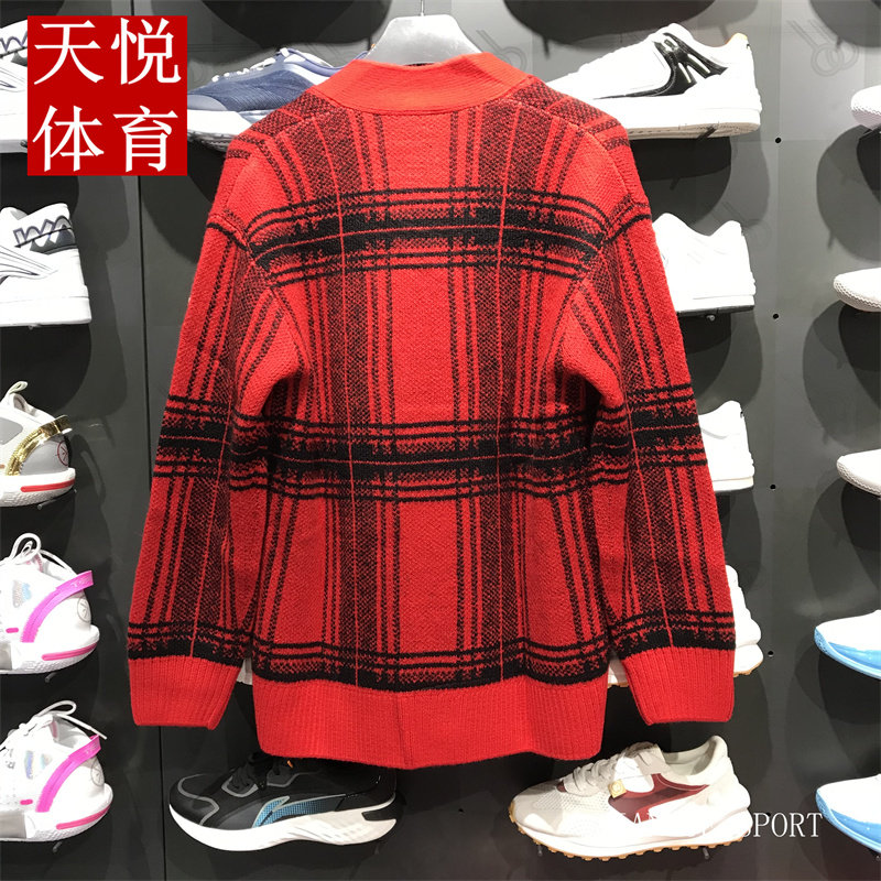 LI NING 2023 토끼의 봄 새해 남성과 여성을위한 RIJINDOU 골드 스웨터 느슨한 니트 스웨터 스웨터 AMBT007|003