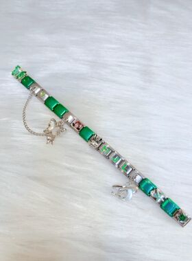 意大利模块手链贺峻霖应援蝴蝶双吊坠星星兔子名字首字母定制照片