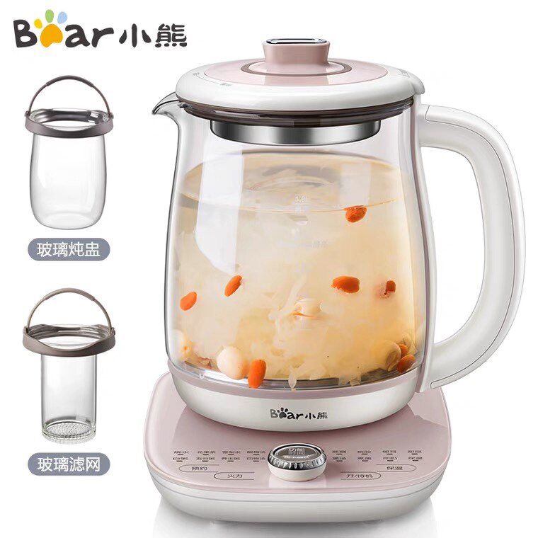 Bear/小熊YSH-C18S2养生壶全自动多功能玻璃电煎药壶煮茶壶1.8升