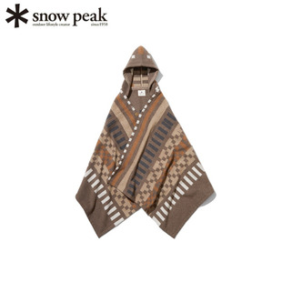 日本代购SnowPeak雪峰羊毛斗篷Recycled Wool Poncho露营保暖披肩