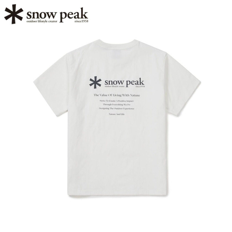 日本snowpeak雪峰夏季短袖T恤衣