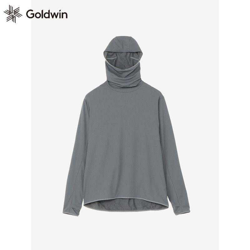 日本Goldwin透气打底连帽衫法帽