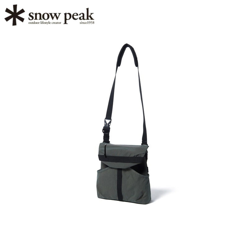 日本代购Snow Peak雪峰单肩包户外轻便斜挎包LW Taslan耐用背包