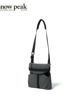 日本代购Snow Peak雪峰单肩包户外轻便斜挎包LW Taslan耐用背包
