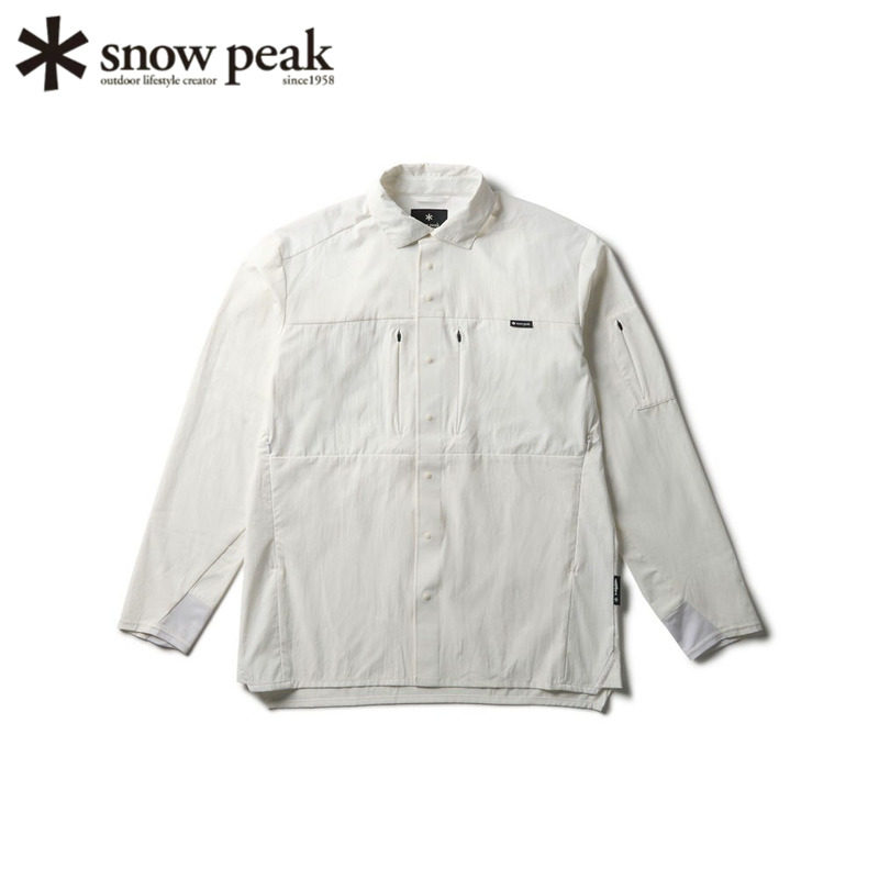 日本snowpeak雪峰速干长袖衬衫衣