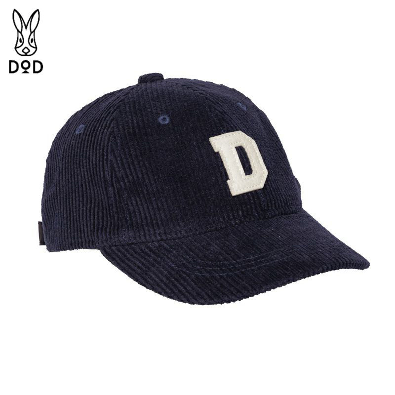 日本DOD兔子D字灯芯绒帽子秋冬暖