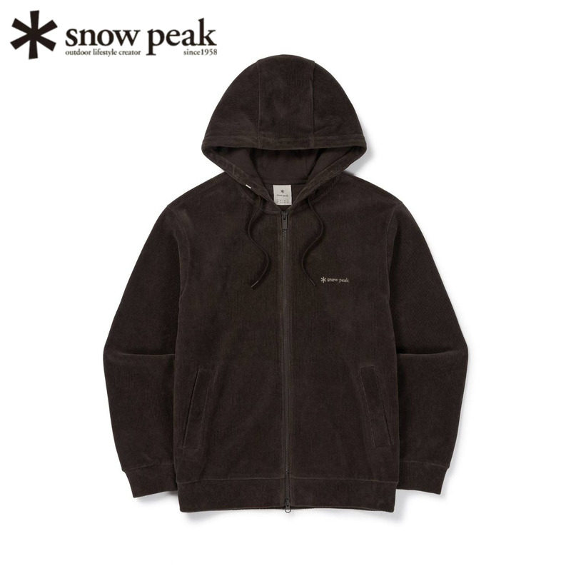 日本snowpeak雪峰灯芯绒连帽衫