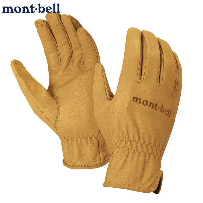 montbell山羊皮手套防水保暖