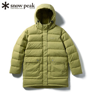 日本代购snowpeak雪峰女士中长款羽绒服外套防水防风保暖户外2025