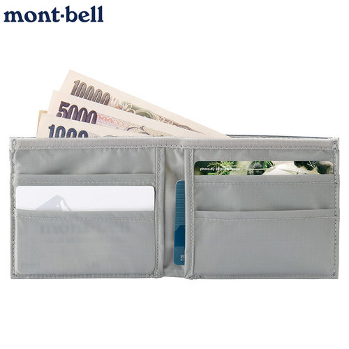montbell折叠钱包双折便携零钱包