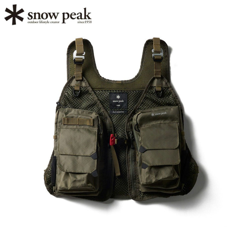日本snowpeak雪峰飞钓背心钓鱼