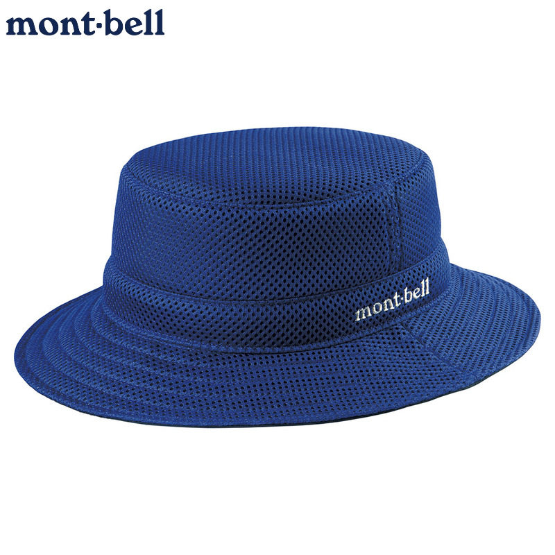 日本montbell3D网眼透气儿童帽
