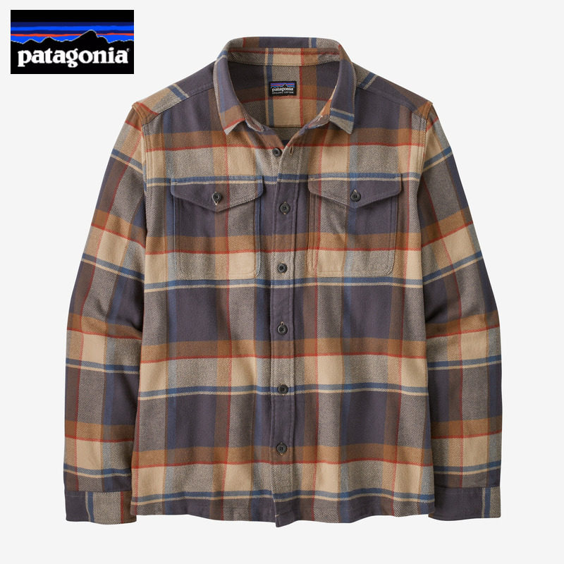 Patagonia巴塔法兰绒衬衫男休闲