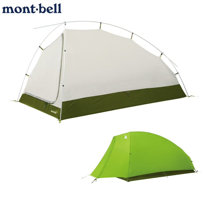 日本邮montbell帐篷 月光帐篷1 防雨单人双层登山徒步露营便携