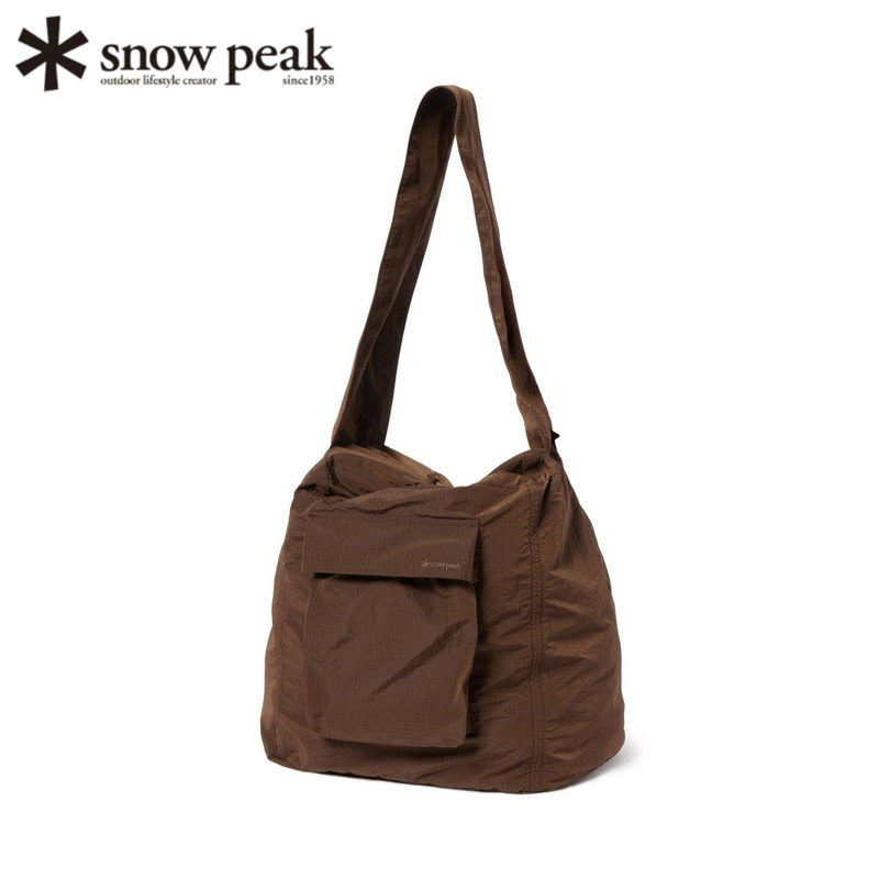 日本snowpeak雪峰单肩斜挎包户外图片