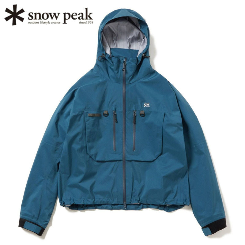 日本snowpeak雪峰户外钓鱼冲锋衣