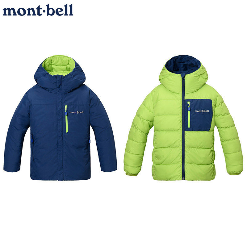 montbell双面儿童羽绒服户外保暖