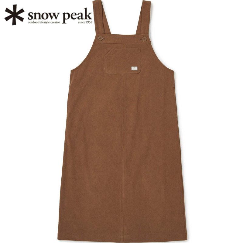日本snowpeak雪峰女士背带裙长裙