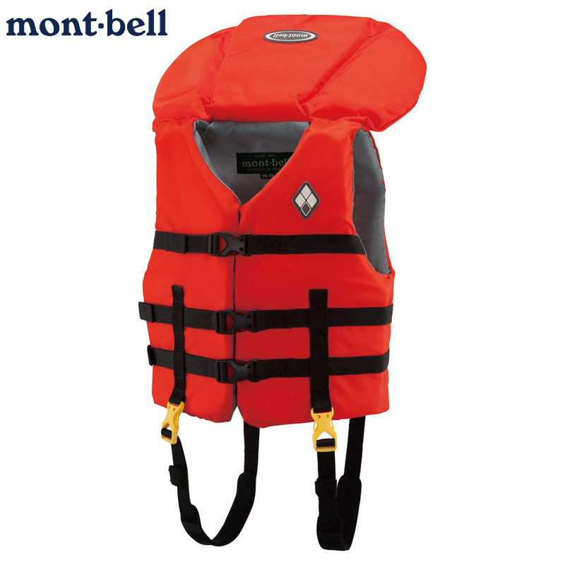 日本代购montbell儿童救生衣Aqua Fun水上运动浮力背心桨板皮划艇