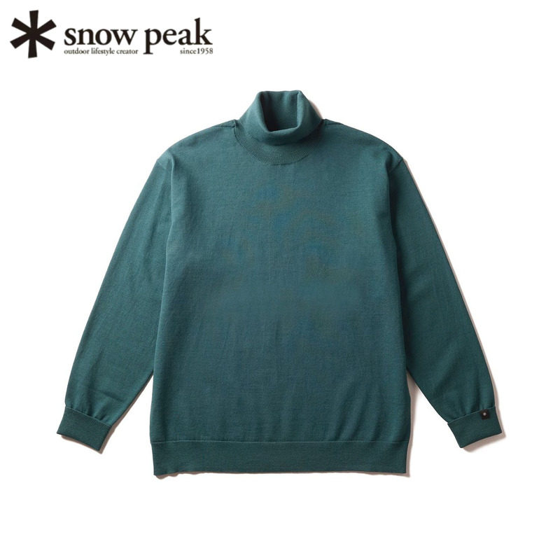 日本snowpeak雪峰针织高领毛衣
