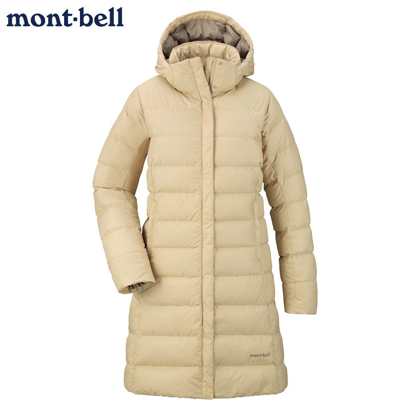 montbell长款防水女士保暖羽绒服