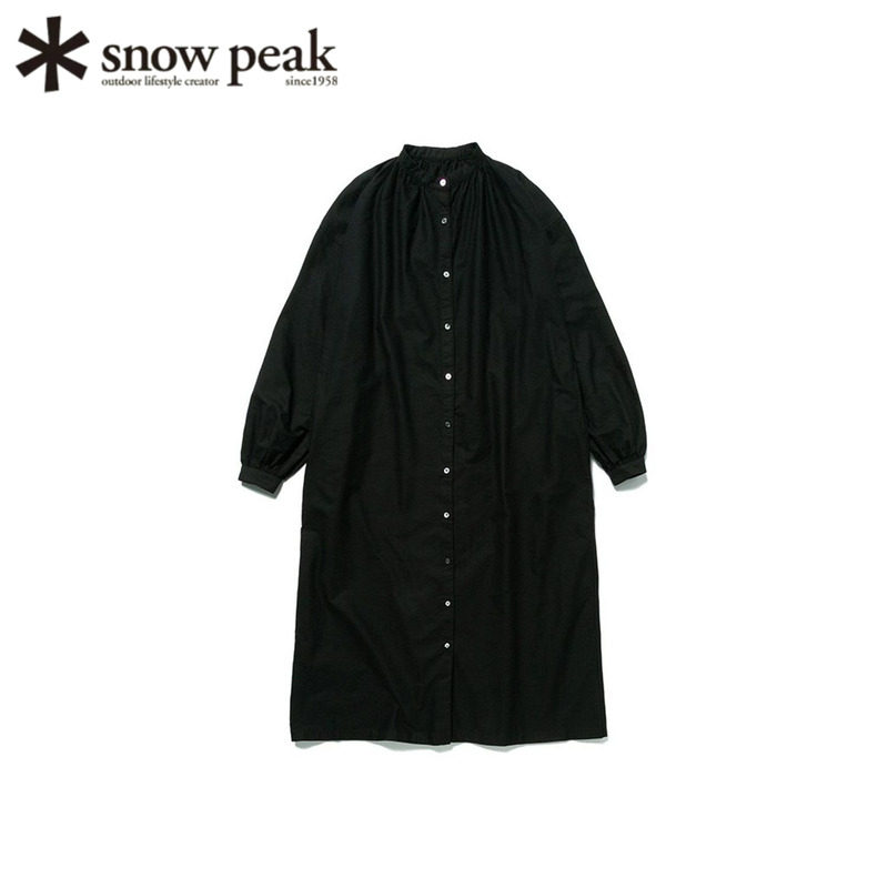 日本snowpeak雪峰女士衬衫连衣裙