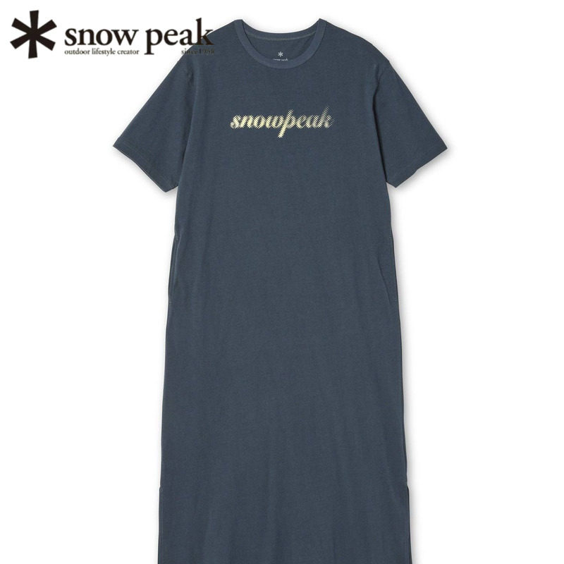 日本snowpeak雪峰女士logo连衣裙