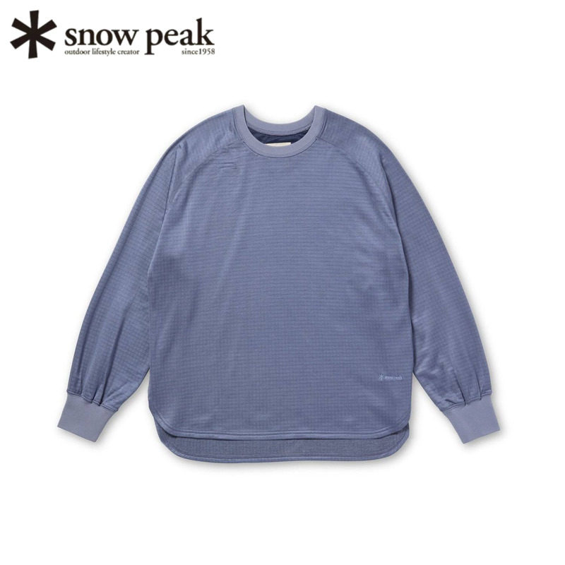 日本snowpeak雪峰女士长袖T恤轻