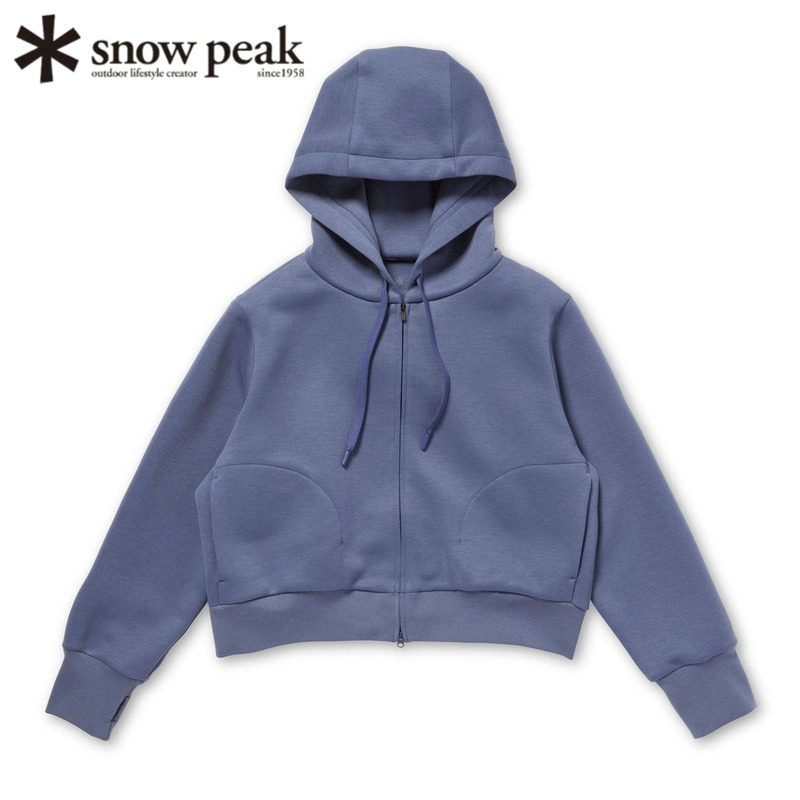 日本snowpeak雪峰连帽拉链衫女