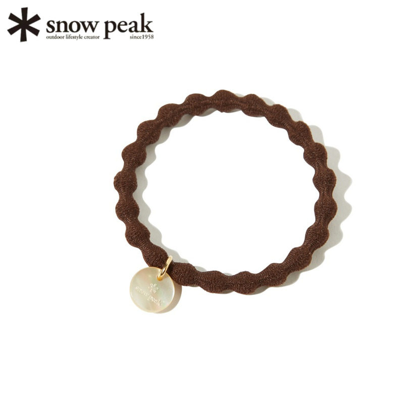 现货日本SnowPeak雪峰发饰皮筋发带手链户外露营通勤简约头绳