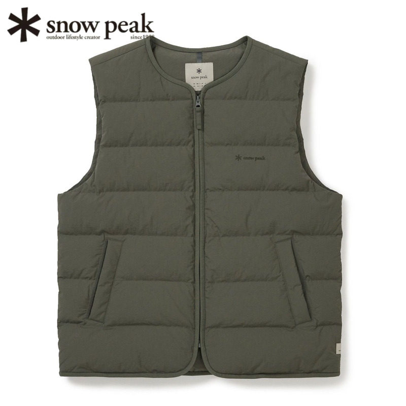 日本snowpeak雪峰男士轻羽绒背心