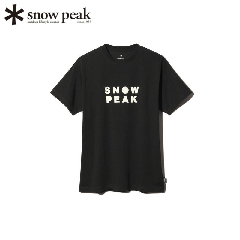 日本SnowPeak雪峰字母短袖T恤