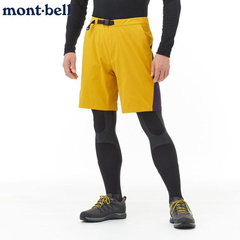 montbell男防水运动短裤有弹性