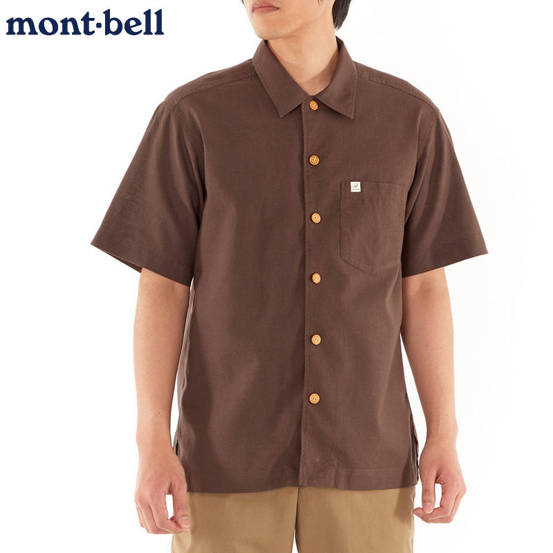 montbell短袖短袖衬衫凉爽透气