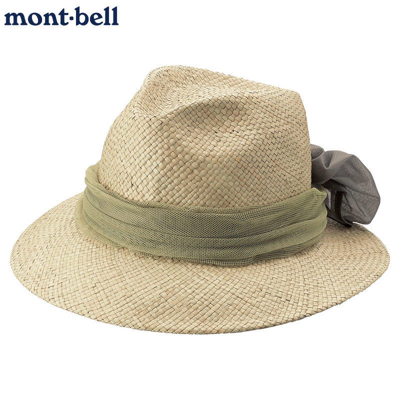 montbell男女防虫草帽户外