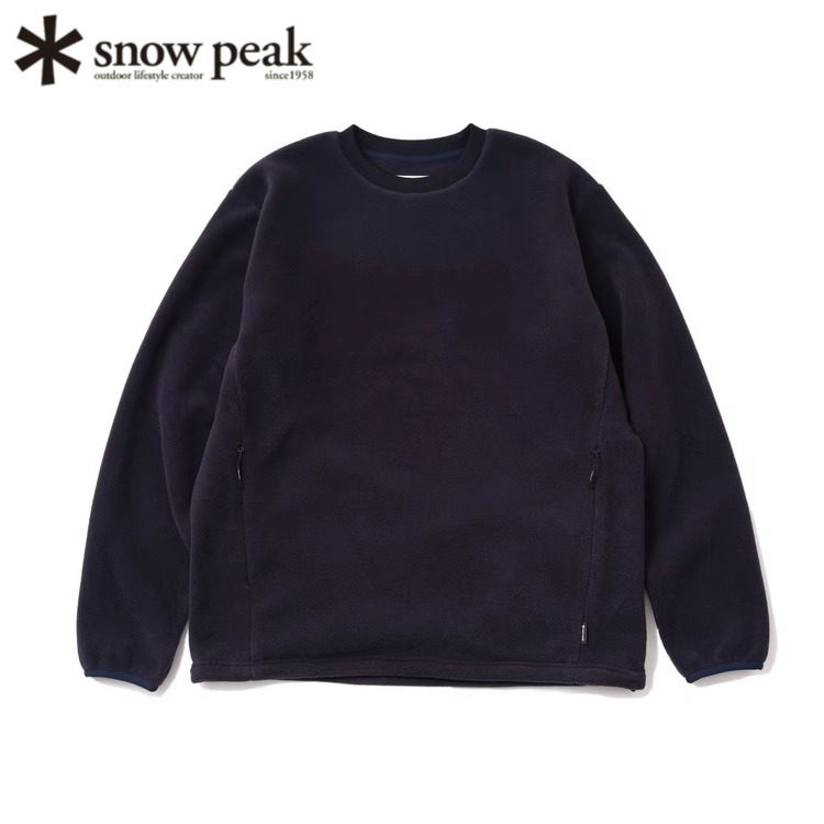 日本代购Snow Peak雪峰24年新款抓绒衣男女外套双面夹克套头休闲