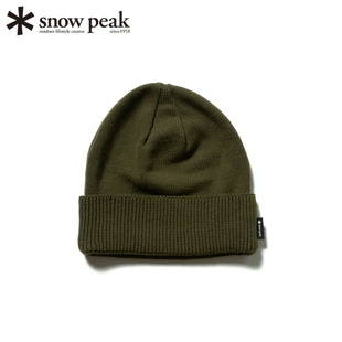 日本代购snowpeak雪峰罗纹针织帽子基础款男女通用户外日常2025