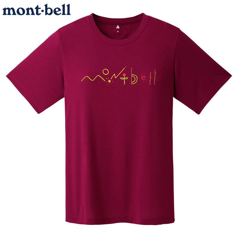 montbell速干T恤女防晒短袖日本