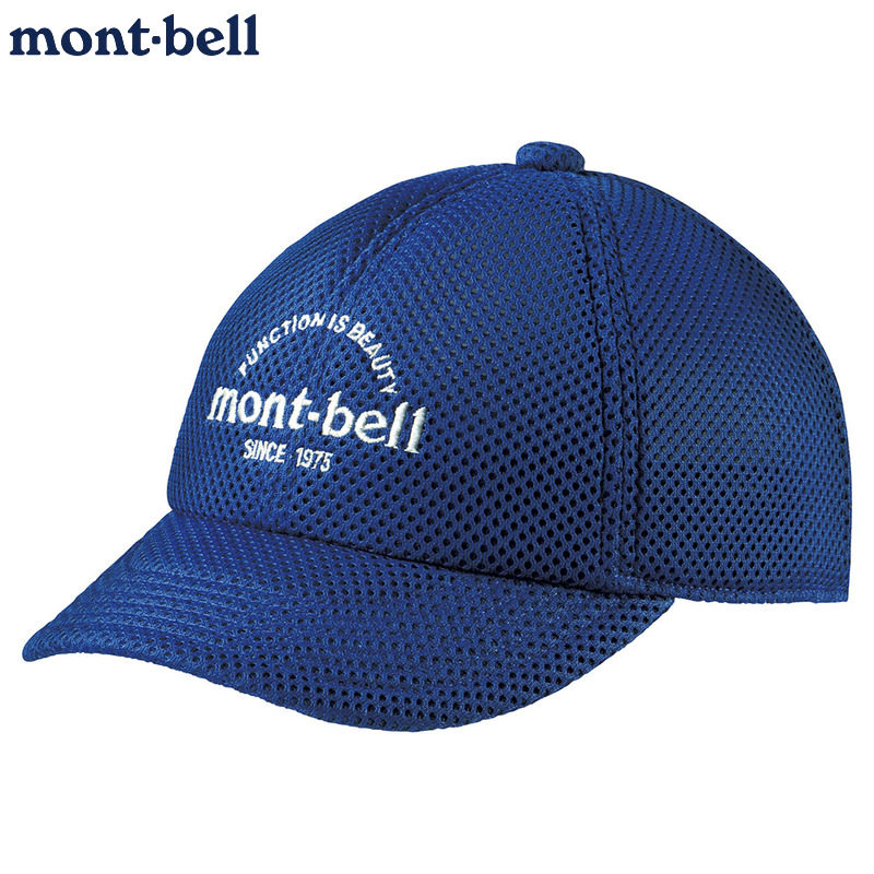 日本montbell网眼透气儿童鸭舌帽