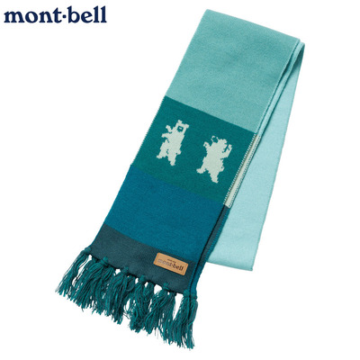 日本代购montbell儿童围巾2025年新款冬季小孩保暖针织保暖围巾