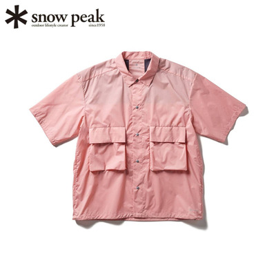 日本snowpeak雪峰短袖衬衫春夏