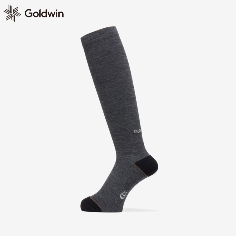 Goldwin长筒袜羊毛混纺运动袜