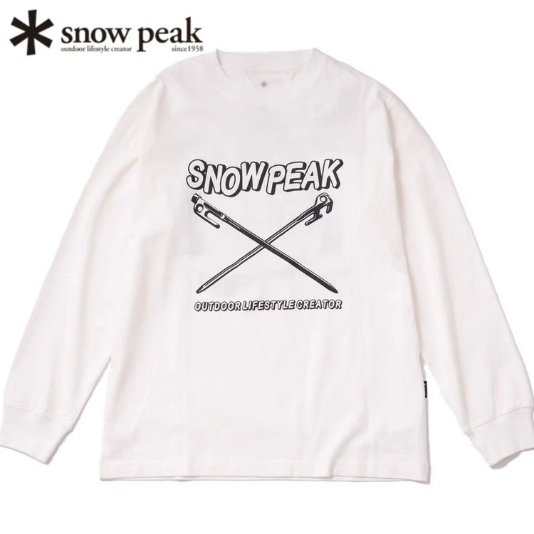 SnowPeak雪峰户外纯棉长袖T恤