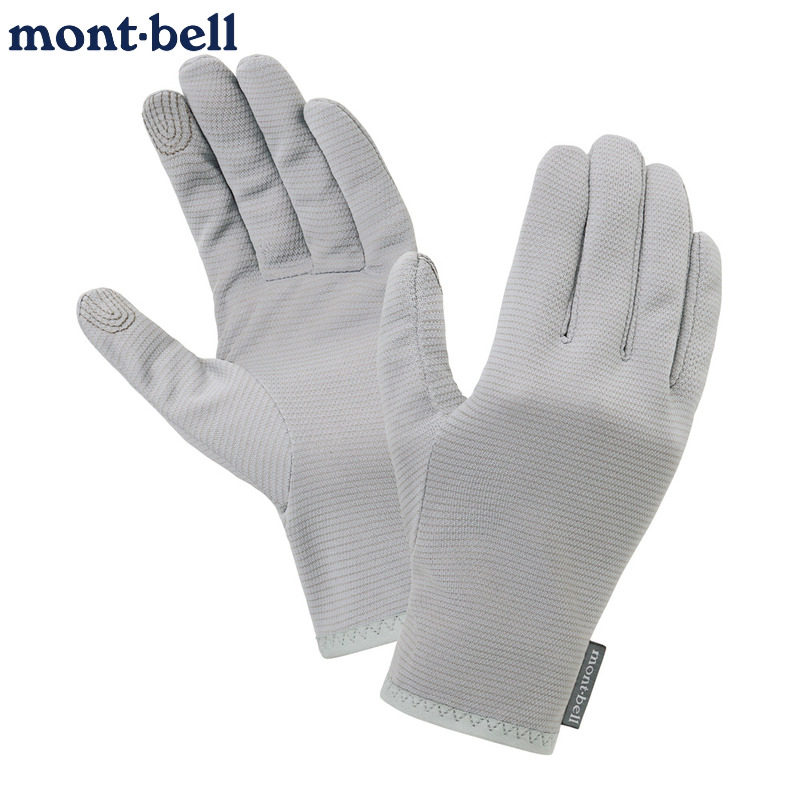 日本代购montbell男士/女士手套 薄款 轻量透气吸汗凉爽防晒夏季